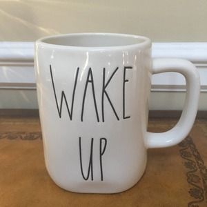 NWT Rae Dunn WAKE UP Mug